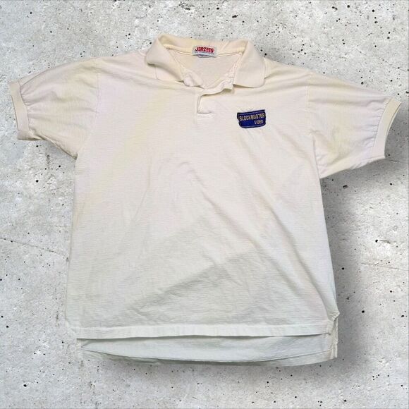 Blockbuster Other - Vintage Blockbuster Video Employee Polo Shirt Jerzees XXL Made USA 100% Cotton